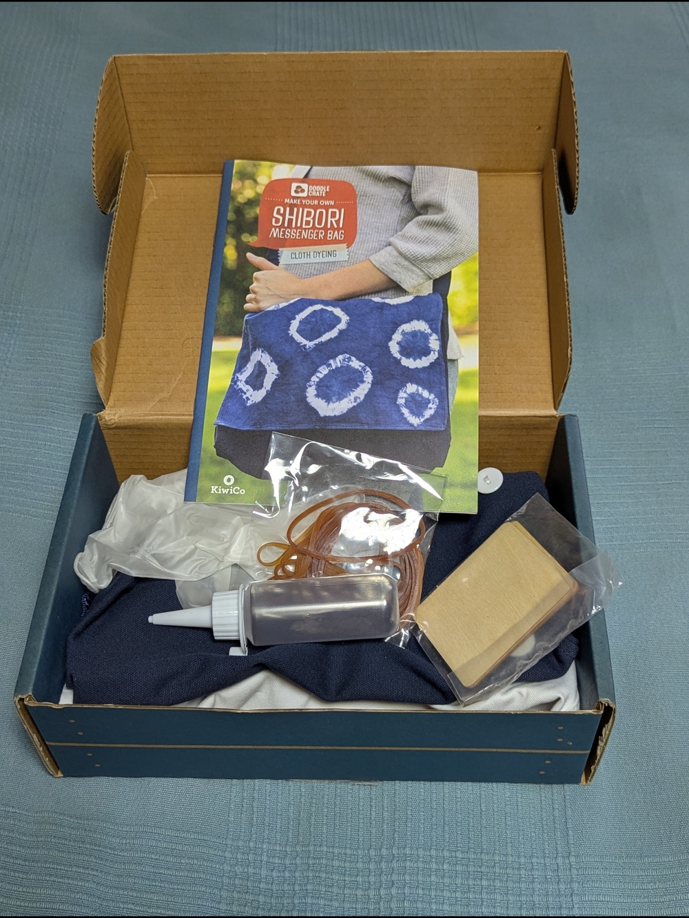 Kiwico Doodle Crate: Shibori Messenger Bag - New!